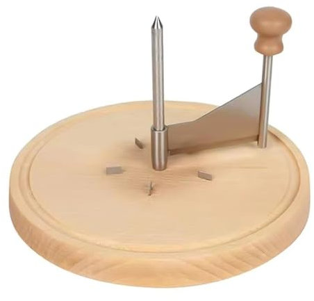 YUEWO Cheese Curler Beech Wood Shaver Stainless Steel Manual Girolle for Cheese Wheel and Chocolate Shavings and Curls