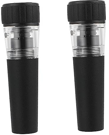 CHICAMPERA Per Vino Professionale Pompa a Vuoto Per Bottiglia Set Da 2 Pezzi Sottovuoto Riutilizzabile Per Vino Rosso e Bianco Conservazione Ottimale e Facile Utilizzo