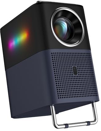 TCL Intelligenter Projektor A1 1080P FHD mit Google TV und Netflix-Zertifizierung, Außen- und Innenbereich, WiFi/Bluetooth, 16 W Audio, Digitale Dolby-Audioverarbeitung, Spielmodus, 120°-Bildschirm