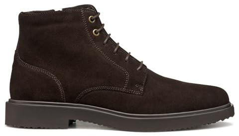 Geox Stivali da Uomo U MASSIMIANO alla Caviglia, Marrone Scuro, 45 EU, Marrone Scuro., 45 EU