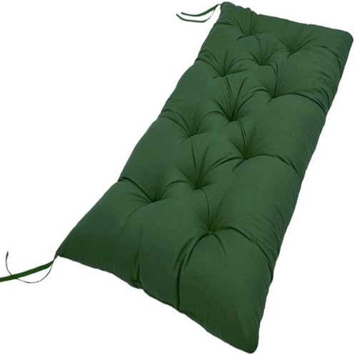 moismk Cuscini per Panca da Interno/Esterno, Trapuntato Cuscino Lungo per Panchina da Giardino Resistente e Comodo(Green,90x50cmx8cm Thick)