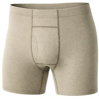 Merino Protect Merinoull Underkläder Luktbeständiga Boxershorts för Män Fuktavledande Baslager för Vandring Långa Flygresor