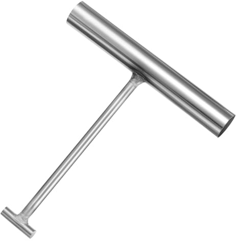 BAZEITFLOW Gancio Sollevamento Tombino in Metallo Attrezzo Resistente per Apertura e Sollevamento Chiusini Ghisa Manhole Lifter per Lavori Esterni e Trasporto Merci