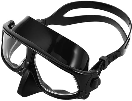 STOBAZA Masque de Plongée Panoramique à Basse Contenance avec Sangle Réglable Lunettes de Natation et Plongée Étanches pour Femmes et Adultes Anti-Fuite pour Exploration sous