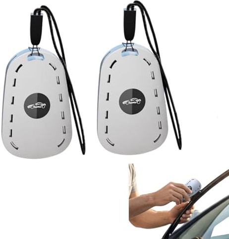 Set di 2 tergicristalli per taglierino, universale per auto, set di riparazione durevole per spazzole tergicristallo e tergicristalli, revisione, colore argento