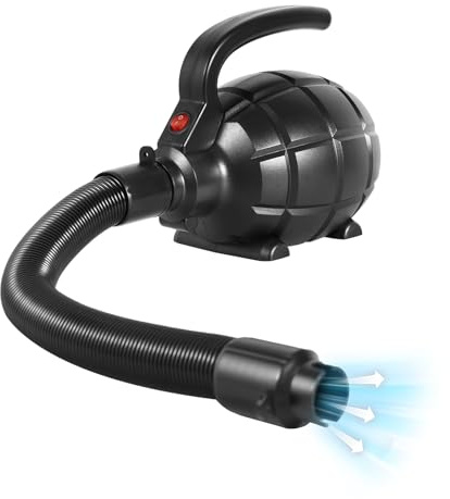 Oxylonty Pompa ad aria elettrica 600 W, pompa ad aria ad alta pressione con 4 ugelli per gonfiabile, materasso ad aria, piscina e tavola SUP, spina UE 220 V