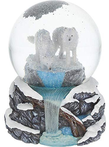 Nemesis Now Snowglobe 14.5cm White Warriors of Winter Lisa Parker Schneekugel 14,5 cm, Weiß, Harz und Glas, Einheitsgröße