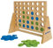 Schildkröt® XXL Vier Gewinnt Strategiespiel aus nachhaltigem FSC Holz, Vier in Einer Reihe für Kinder & Erwachsene, 2 Spieler