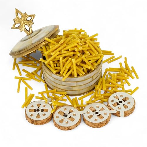 Beeswax Candle Wicks for Orthodox Vigil Oil Lamps, Floating Candles, Cork Floats, Home Altar