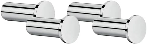 hansgrohe Logis Universal Handtuchhalter (Einzelhaken, Badzubehör) Chrom, 4er Pack