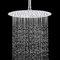 Duschkopf Regendusche 40cm, Regenduschkopf 16 Zoll Rund aus Edelstahl, Selbstreinigende Regendusche Brausekopf Quadratisch, Chrom