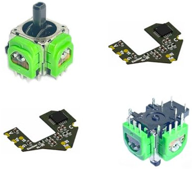 ElecGear Hall Joystick de Reemplazo para DualSense Edge PS5 Mando, 2x Control Stick de Efecto Hall + 2x PCB de Calibración + Herramientas de Reparación de Desoldar Controlador – HL-DSE