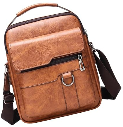 axelremsväska messenger Lätt Portabel Retro Vintage Pass