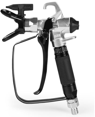 RICHOKIE Airless Paint Sprayer Gun Premium Model 821, High Pressure 3600 PSI with 517 Reversible Nozzle Tip, Swivel Joint, Rubber Handle, Ergonomic Trigger, Safety Latch, and Leak Proof Design