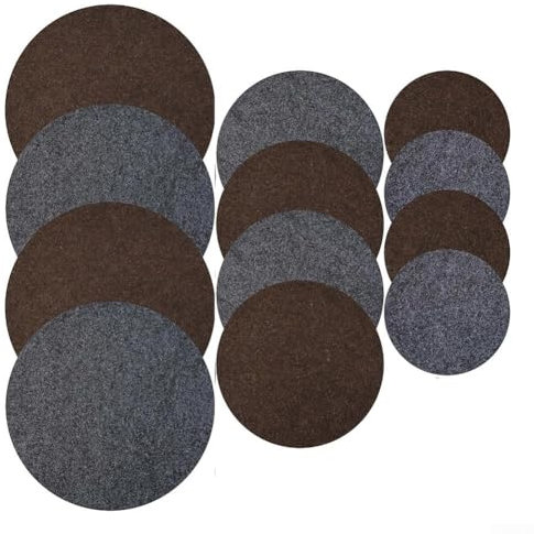 Sottobicchiere per piante, 12 pezzi, in feltro, reversibile, rotondi, assorbenti, per vasi da fiori, sottobicchieri in feltro per vasi da fiori