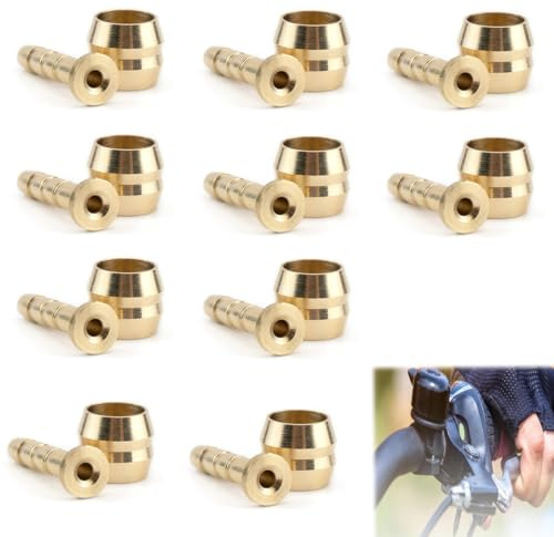 JRYXDS 10 Satz Bh59 Scheibenbremse Olive Einsatz,Scheibenbremse Olive Einsatz,Fahrradschlauch Oliveneinsatz Für Bh59 Mountainbike,Shimano Ersatzteil Scheibenbremse Fahrrad