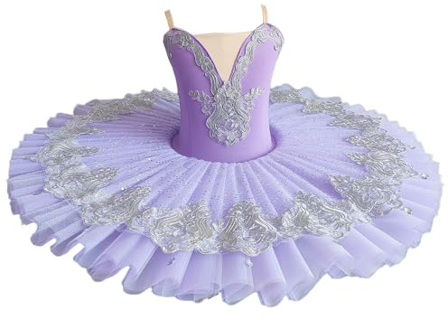 Professionell Balett Tutu Flickor Platter Pannkaks Tutu Ballerina Festklänning Vuxna Kvinnor Flickor Balett Dansdräkt Elegant Lyrisk (170cm)