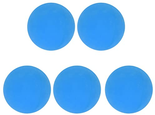GETKIVA Paquete de 5 Pelotas saltarinas de Goma de 6cm para niños y Adultos, Pelota antiestrés para Ejercicio de Manos, Pelota Flotante de Pared para Piscina y Playa (Azul)