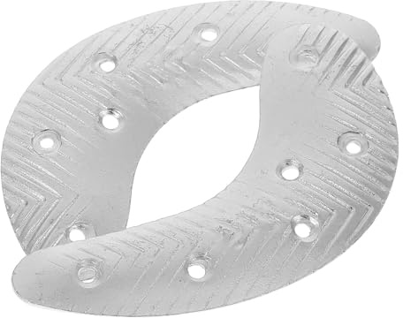 PRETYZOOM Semelles de Réparation pour Talons en Fer avec Assiettes Métalliques et Vis Adaptées aux Bottes et Sneakers Hommes Protection Talon Antidérapante 1 Paire