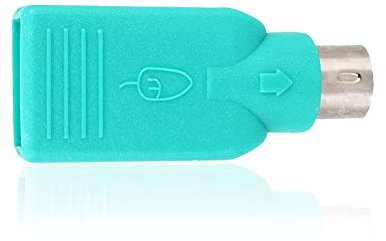 Mavis Laven Convertidor de PS2 a Hembra USB, Hembra de USB a PS2 PS / 2 Adaptador Macho para Teclado/ratón USB Se Conecta a la computadora