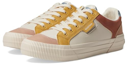 Rocket Dog Women's Cheery Sneaker, Block Tan Combo, 5 UK