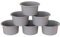 KEYFIVE Lot de 6 mini moules à gâteau, ronds, en silicone, 10 cm, pour petits gâteaux, cupcakes, muffins