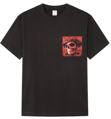 SPRINGFIELD T Shirt with Skull Print Camiseta Estampada Hombre
