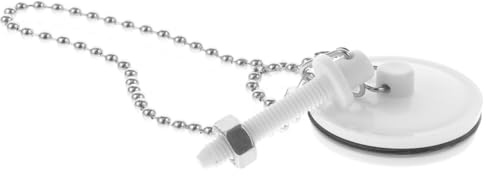 Parliky Tapón Bañera Cadena Resistente con Cadena Perlas Tapón Fregadero Baño Reutilizable y Fácil de Limpiar para Cocina y Lavabo