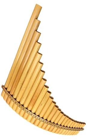 Flauta De Pan Flauta De Pan De Bambú Amargo Instrumento De 18 22 Y 25 Tubos Con Clave De Sol O Do(25 tube)