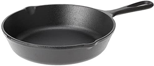 Lodge Wildlife Series-8 Cast Iron Skillet with Duck Scene, 8, Black