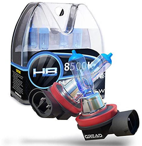 Gread - 2x H8 Halogenlampe Xenon Style - weiss - 8500k 35W - E-Prüfzeichen