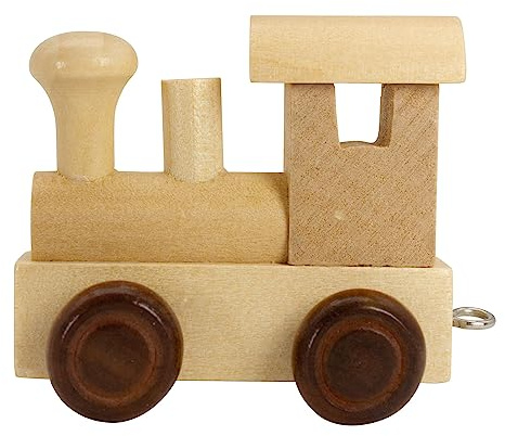 Buchstabenzug aus Holz, Buchstaben Zug, Lok, Waggon, A-Z, Wunschname (Lok)