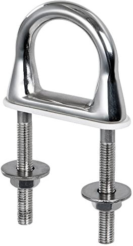 DOUGLAS MARINE Cavallotti Golfari Alaggio a U | Nautica Accessori Barca ormeggio Modello 015-02LX | Acciaio Inox AISI 316 | Carico di Rottura 6144 kg / 13545 lb