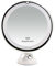 Auxmir Espejo Maquillaje con Luz LED, Aumento 10X con Ventosa Fuerte, Brillo Regulable, Giratorio 360°, Portátil para Pared, Baño, Viaje, Depilación y Cejas, Blanco, Redondo