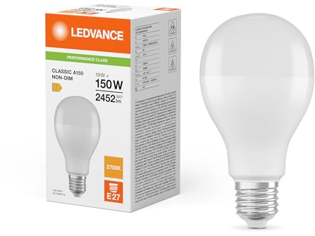 LEDVANCE Classic LED E27 Birne Matt 19W 2452lm - 827 Extra Warmweiß | Ersatz für 150W