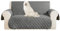 Deconovo Sofabezug Sofaüberwurf Sofahusse Wohnzimmer Sofadecke Couchbezug Sofaschoner, 2-Sitzer,Hellgrau + Helltaupe