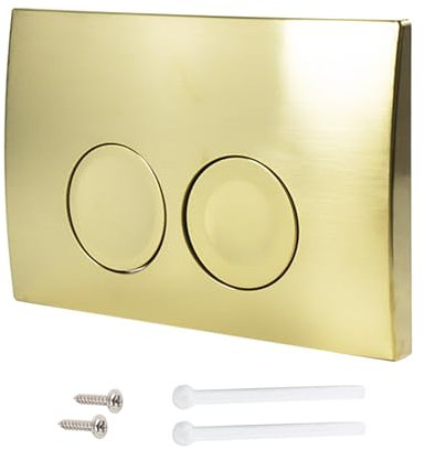 Plaque d'actionneur, plaque de poussée, pièces de rechange pour réservoir de toilettes, ancien modèle compatible avec la plaque d'actionnement Geberit Delta 21, plastique chromé pour double chasse