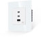 JIMEIDA Steckdose Weiß 65W Schnellladung 2 Type-C und 1 USB-A Schnittstelle Unterputz Glas Steckdose 86 * 86mm