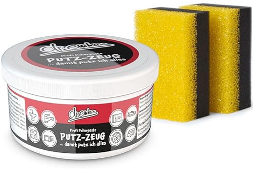 DR. EMKUS Putz-Zeug Putzstein Reiniger Stein (500g) - Profi Polierpaste für Töpfe, Pfannen, Kochfelder uvm. - Entfernt Ablagerungen & Gebrauchsspuren