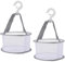 GYTFOG 2 Pack Peg Basket for Washing Line, Peg Bag for Washing Line with Hanger, Durable Laundry Peg Basket for Home Storage, Office and Outdoor Use, Organizer for Cosmetics, Socks and Underwear