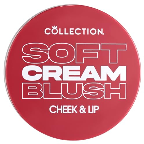 Collection Cosmetics Soft Cream Blush, Cream Lightweight Formula, Cheek Makeup, Multi-use for Cheek and Lip, 4ml, Velvet Rose