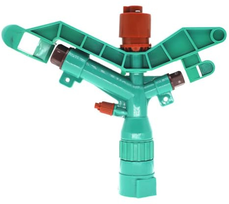 Lawnoval Arroseur à bras oscillant vert pour irrigation de ferme et de jardin avec large couverture et réglages réglables
