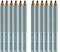 Faber-Castell - Jumbo GRIP Bleistifte, silber, 12 Stück (1er Pack)