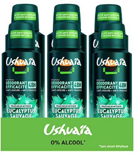 Ushuaia Atomiseur Homme Eucalyptus Sauvage - Lot de 6