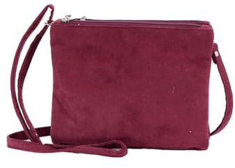 Luise Steiner Tasche Doppelfach Blume bordo - *