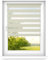 time4blinds Tag und Nacht Doppelrollo Mini - Fensterrollo Tag und Nacht - Rollo ohne Bohren - Sonnenschutz - Rollos für Schlafzimmer - Jalousien für Fenster - 80 x 250 cm - Creme - Links