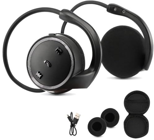 POHOVE 5.0 Bluetooth Kopfhörer,Sportkopfhörer Wireless Kopfhörer On Ear mit Clear Voice Capture Technologie und Echo Cancellation Mikrofon für Gym, Sport, Running, Work