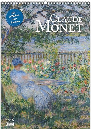 DUMONT - Claude Monet 2026 - Calendario artistico poster 50 x 70 cm, calendario da parete con 12 capolavori di impressionismo per gli amanti dell'arte
