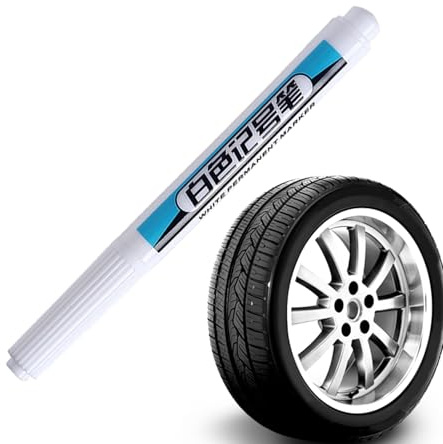 Sucritude Rotulador para Neumáticos de Coche,Marcador Reflectante Impermeable para Neumáticos - Multiusos Para Marcado En Automoción Construcción Y Uso Comercial