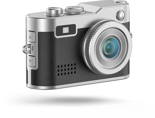 Energy Sistem Mini Cámara HD - Pantalla de 0,96, 2 MP de resolución de Foto y 1080P de Video, batería de 200mAh, incluyte Tarjeta SD de 16GB y Adaptador Type C y grabadora de Voz. (Black)